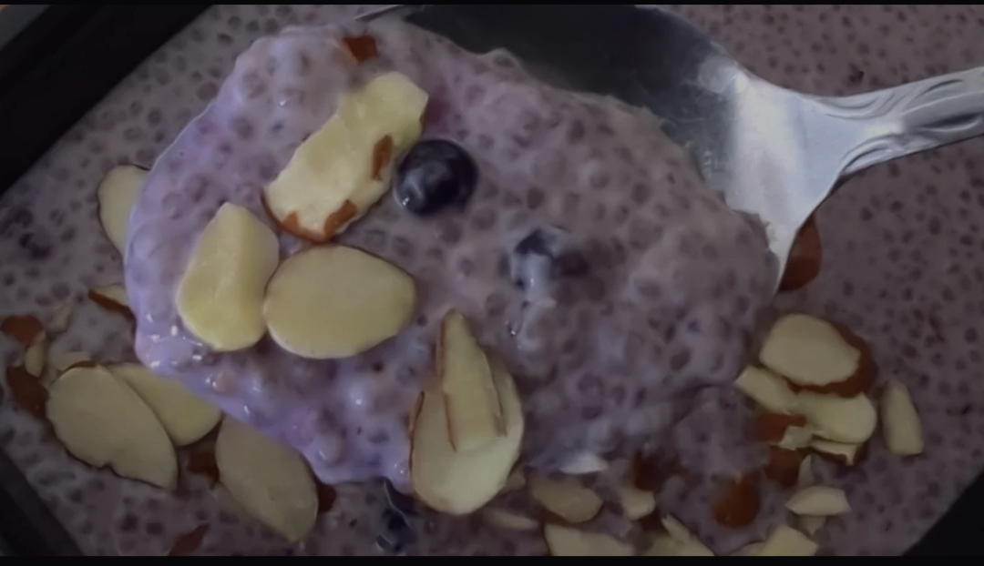 Blueberry Almond Chia Seed Pudding (46g Protein)