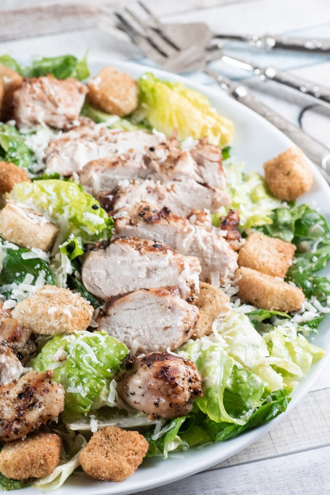 Grilled Chicken Caesar Salad (59g Protein)