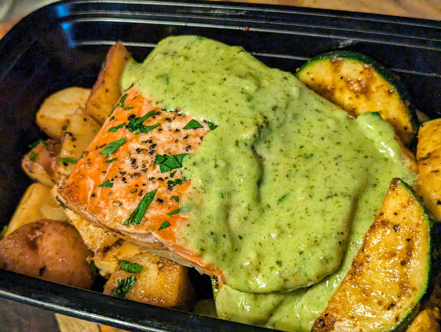 Sockeye Salmon Pesto (45g protein)