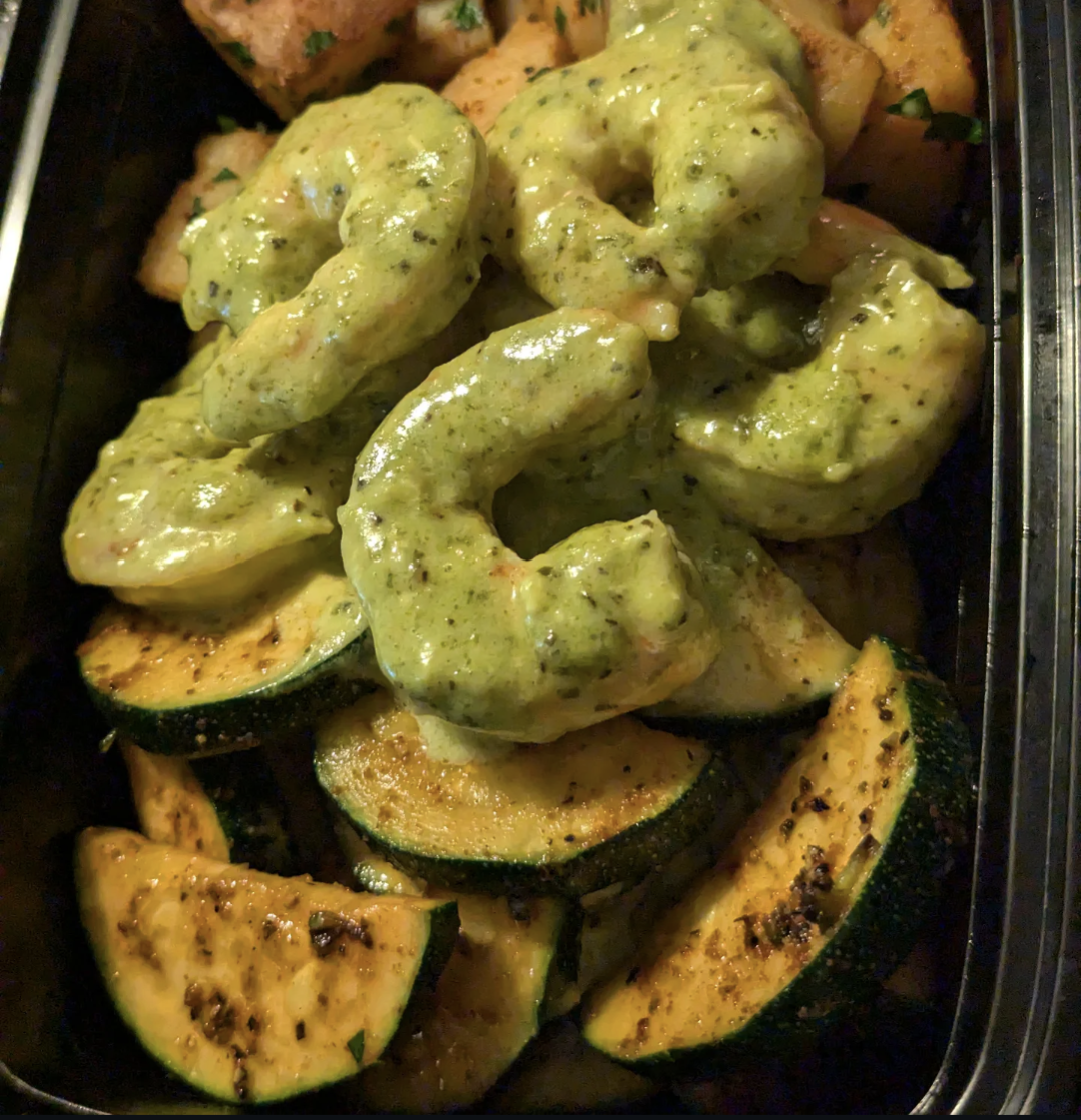 Grilled Shrimp Pesto (Low Carb)